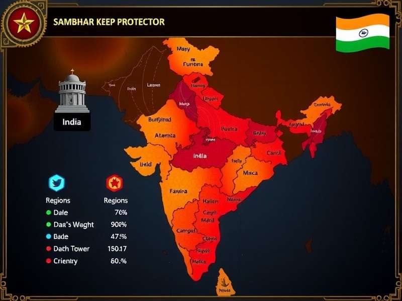 Sambhar Keep Protector Indian Regions Map